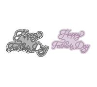 Shadow Blessing Words Happy Father's Day Metal Die Cuts for Card Making