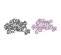 Shadow Blessing Words Happy Mother's Day Metal Die Cuts for Card Making