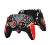 SHADOW BOOLT Controller Grips for FLYDIGI Controller - Anti-Slip, Multi-Texture, Sweat-Absorbing, Pre-Cut Grip Tape Set (Black, Red, Gold, Compatible with Thrustmaster ESWAP X/X 2 PRO)