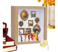 Shadow Box Display Case - Shadows Box Frames 9.84x9.84 Inches, Keepsake Museum Silhouette Case | For Family Friends Birthday Holiday Housewarming Wedding Graduation Retirement Travel