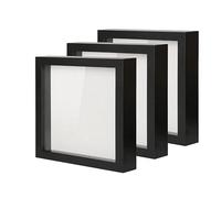 Shadow Box Frame 3D Black Box Frame Square Frame Scrabble Frame Memorabilia 3D (Black, 16"x12")