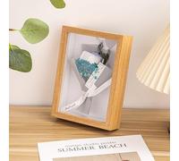 Shadow Box Frame Deep Wood - 5X7 Inch 3D Shadow Boxes for Craft Display Wall & Tabletop Picture Frame for Flowers Medal Standing & Hanging Photo Frames (Wood430,3CM)