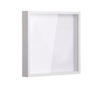 Shadow Box Frame Travel Top Loading Display Case Housewarming For Desk Wedding Tickets DIY Gift Party for Dried Flowers,DIY Craft, Photos(WHITE)