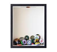 Shadow box framework,travel shadow box,top loading display box frame,ticket slot on the top,with real glass window door,movie sports event concert ticket,beverage beer bottle cap memory box,8.5"x10.5"