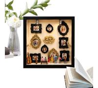 Shadow Box Memory Frame - Figurine Ornament - Mini Shadow Case Frame | for Birthday, Moving Into, Holiday, Moving In, Mother, Girlfriend, Couples