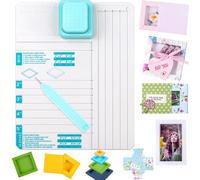 Shadow Box Punch Board for DIY Making 2"，3", 4", 5" Shadow Boxes and Sleeves, Shadow Box Punches Boards with Scoring Tool for DIY Crafting Scrapbooking Holiday Family Cards Photo Making Gifting