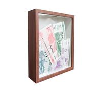 Shadow Box Ticket Holder,Ticket Shadow BoxTop Loading Display Case Frame with Slot on Top, DIY Sweet Gift,Movie Travel Sporting Events Concert Ticket Stubs Drink Beer Caps-Memory Box,8.5x10.5inch.