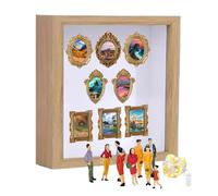 Shadow Boxes Display Cases - Wood + Resin, Family Memory Museum, Thoughtful Design | Flexible Stage Keepsake Frame for Holidays, Housewarming, Wedding, Graduation, Retirement