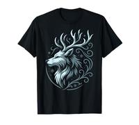Shadow Creature Wolf and Stag Form Night Mystic Symbol T-Shirt