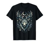 Shadow Creature Wolf and Stag Form Night Mystic Symbol T-Shirt