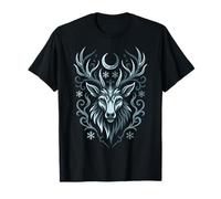 Shadow Creature Wolf and Stag Form Night Mystic Symbol T-Shirt