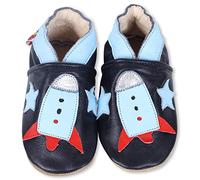 SHADOW DANCE UK 0-6 Months 18-Rocket Baby Leather Shoes Soft Sole Girl Boys Toddler Infant Walking First pram Gift New Born (18-Rocket, 0_months)