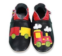 SHADOW DANCE UK 0-6 Months 19-Chuchu Train Baby Leather Shoes Soft Sole Girl Boys Toddler Infant Walking First pram Gift New Born (19-ChuchuTrain, 0_months)