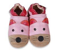 SHADOW DANCE UK 0-6 Months 20-Nosey Mouse Baby Leather Shoes Soft Sole Girl Boys Toddler Infant Walking First pram Gift New Born (20-NoseyMouse, 0_months)