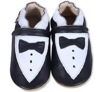 SHADOW DANCE UK 0-6 Months 6-12 Months 12-18 Monts 18-24 Months 17-BowTieBaby Baby Boy Leather Shoes Soft Sole Girl Boys Toddler Infant Walking First pram Gift New Born (17-BowTieBaby, 0_Months)