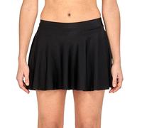 SHADOW DANCE UK Dance Skirt Girls Kids Circular Ballet Skating Tap Jazz Gymnastics - Girls Casual Mini High Waist Stretchy Flared Pleated Skater 3-13 Years 13_Black