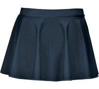 SHADOW DANCE UK Dance Skirt Girls Kids Circular Ballet Skating Tap Jazz Gymnastics - Girls Casual Mini High Waist Stretchy Flared Pleated Skater 3-13 Years 3/4_Dark Blue