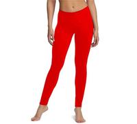 SHADOW DANCE UK Girls Kids Plain Leggings Kids Children Teen Basic Stretchy Full Length - Girls' Athletic Leggings Dance Running Yoga Pants Workout Active Dance Tights red7-8