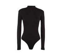SHADOW DANCE UK Women’s Long Sleeve Mock Turtle Neck Bodysuit - Daily Stretchy Slim Fit Tops Bodysuit - Outdoors Athletic Jumpsuits Leotard - Tank top Black_12_14