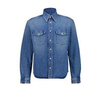 Shadow Denim Couture Seam Shirt - male - Givenchy - Denim Shirts - Blue - L - Shirts L