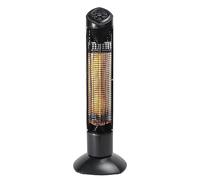 Shadow Diffusion Guadalupa Electric Patio Heater 900W Freestanding Infrared Tower Patio Heater Electric Outdoor Heater Floor Standing Garden & Terrace Heater Slim Vertical Design Instant Heat