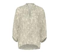 Shadow Drop Print Blouse - female - Soaked in Luxury - Beige - M - Blouses & Shirts M