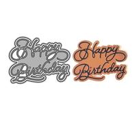 Shadow English Vocabulary Birthday Metal Die Cuts for Card Making