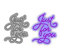 Shadow English Words Just for You Metal Cutting Dies for Card Making