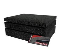 Shadow Foam Black Starter Kit 3pcs | Tool Box Foam Inserts - Foam Sheet 40x32cm Mixed Pack (30, 50 & 70mm Depth) Tool Box Organisation DIY & Tool Storage Systems