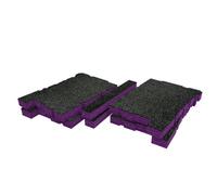 Shadow Foam Dewalt Toughsystem 2.0 Ds100 Organiser Foam Inserts (Purple 30mm)