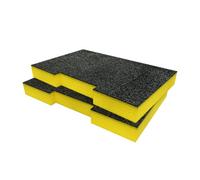 Shadow Foam Dewalt Toughsystem Drawers Foam Insert Cut And Peel Foam (Yellow 50mm)