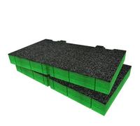 Shadow Foam Dewalt Toughsystem Ds150 Foam Inserts Cut And Peel Foam (Green 50mm)