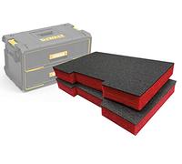 Shadow Foam Easy Peel - Foam Inserts for DeWalt ToughSystem Drawers [Red 50mm Twin Pack] for Tool Organisation, Kaizen, 5s, Tool Storage & Storage Boxes