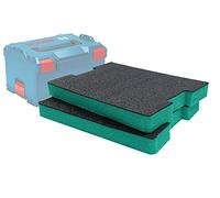 Shadow Foam Easy Peel - L-Boxx Insert [Twin Pack] Customisable Foam for Bosch/Sortimo L-BOXX Systems | Ideal for Lean, 5S, Kaizen & Custom Organisers (30mm, Teal)