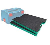 Shadow Foam Easy Peel - L-Boxx Insert [Twin Pack] Customisable Foam for Bosch/Sortimo L-BOXX Systems | Ideal for Lean, 5S, Kaizen & Custom Organisers (50mm, Teal)