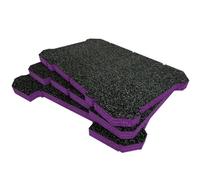 Shadow Foam Flex Stack Pack 3 Piece Storage System Inserts (Purple 30mm)