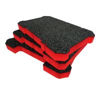 Shadow Foam Flex Stack Pack 3 Piece Storage System Inserts (Red 50mm)