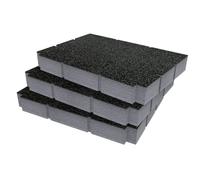 Shadow Foam Insert for Bunker Load-Up Stacking Three Drawer - Foam for Tool Box Organisation - DIY Insert for Tool Boxes & Tool Storage Systems - Toolbox Organiser - Triple Pack - Grey (50mm Depth)