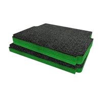 Shadow Foam Insert for Toughbuilt Rolling Tool Box - DIY Foam Inserts for Tool Box Organisation - Tool Boxes & Tool Storage Systems - Toolbox Organiser - Twin Pack - Green (50mm Depth)