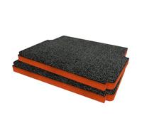 Shadow Foam Insert for Toughbuilt Rolling Tool Box - DIY Foam Inserts for Tool Box Organisation - Tool Boxes & Tool Storage Systems - Toolbox Organiser - Twin Pack - Orange (30mm Depth)