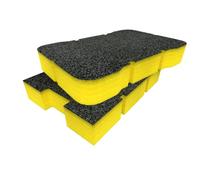 Shadow Foam Insert for Toughbuilt StackTech Compact Tool Box - DIY Foam Inserts for Tool Box Organisation - Tool Boxes & Tool Storage System - Toolbox Organiser - Twin Pack - Yellow (50mm Depth)