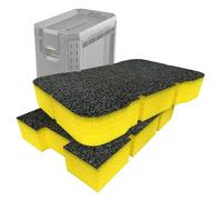Shadow Foam Insert Pack Compatible with StackTech Compact Tool Box | Cut and Peel Foam for Toolbox Organisation, Kaizen, 5S (Yellow, 50mm)