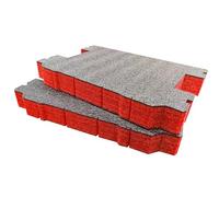 Shadow Foam Insert Pack Compatible with TSTAK Organiser & Pro-Stack Organiser | Cut and Peel Foam for Toolbox Organisation