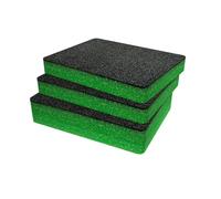 Shadow Foam Insert Pack Made for Peli 1200 - Cut and Peel Foam Inserts for Peli Cases | Camera Storage, Photography Organisation Green / 50mm