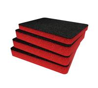Shadow Foam Insert Pack Made for Peli 1450 - Cut and Peel Foam Inserts for Peli Cases | Camera Storage, Photography Organisation Red / 50mm