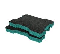 Shadow Foam Inserts for Bosch L-BOXX Contractor 322 - Foam for Tool Box Organisation - DIY Insert for Tool Boxes & Tool Storage Systems - Toolbox Organiser - Twin Pack - Teal (50mm Depth)