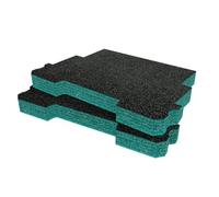 Shadow Foam Inserts for Bosch L-BOXX Contractor 476 - Foam for Tool Box Organisation - DIY Insert for Tool Boxes & Tool Storage Systems - Toolbox Organiser - Twin Pack - Teal (50mm Depth)