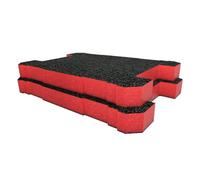 Shadow Foam Inserts for Bunker Load Up Crate - Foam for Tool Box Organisation - DIY Insert for Tool Boxes & Tool Storage Systems - Toolbox Organiser - Twin Pack - Red (50mm Depth)