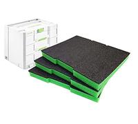 Shadow Foam Inserts for Festool Sortainer - DIY Foam Insert for Tool Box Organisation - Tool Boxes & Tool Storage System - Pack Of Three - Green (30mm Depth)