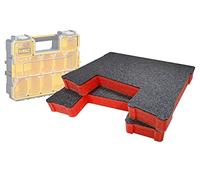 Shadow Foam Inserts for Stanley FatMax Pro Organiser & DeWalt Pro Organiser [Red 50mm Twin Pack] Easy Peel Foam | For Tools, Power Tools and Tool Organisation